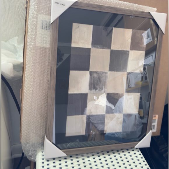 Studio McGee 16x20 Checkered Board Framed Wall Art - Picture 6 of 6